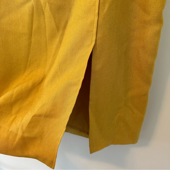 MM Lafleur Yellow Textured Skirt - Picture 4 of 6